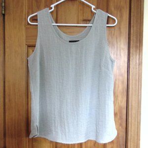 Draper's STUDIO Womens Sleeveless Top Pullover SZ M Crinkle Fabric/No Wrinkle